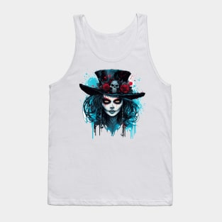 New Orleans Witch Voodoo doctor goth ghost Southern Gothic Tank Top